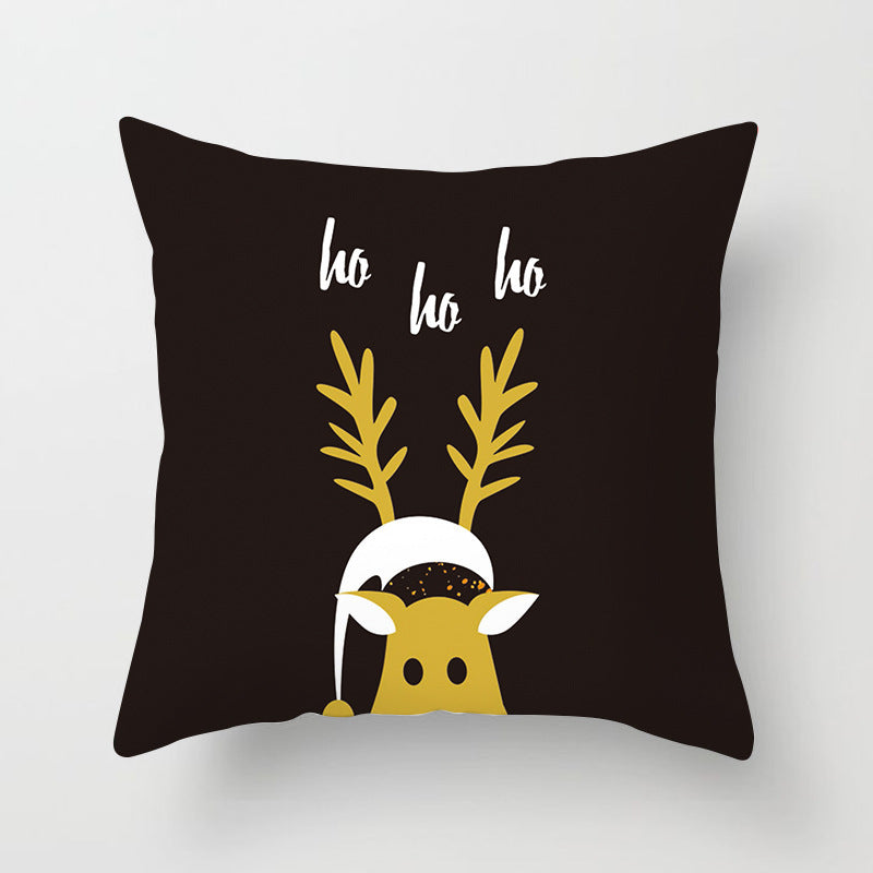 Christmas Nordic Style Peach Skin Fabric Pillow Cover Car Home Sofa Cushion Cover