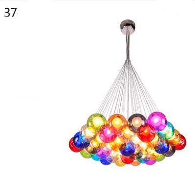 Creative Color Bubble Chandelier Dining Room