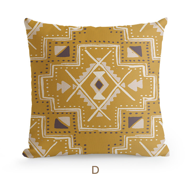 Bohemian Homestay Ethnic Style Pillow Living Room Sofa Cushion Office Pillow Car Backrest Pillow Case