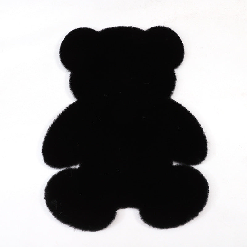 New Product Im Itation Rabbit Fur Cartoon Animal Carpet Floor Mat Door Mat