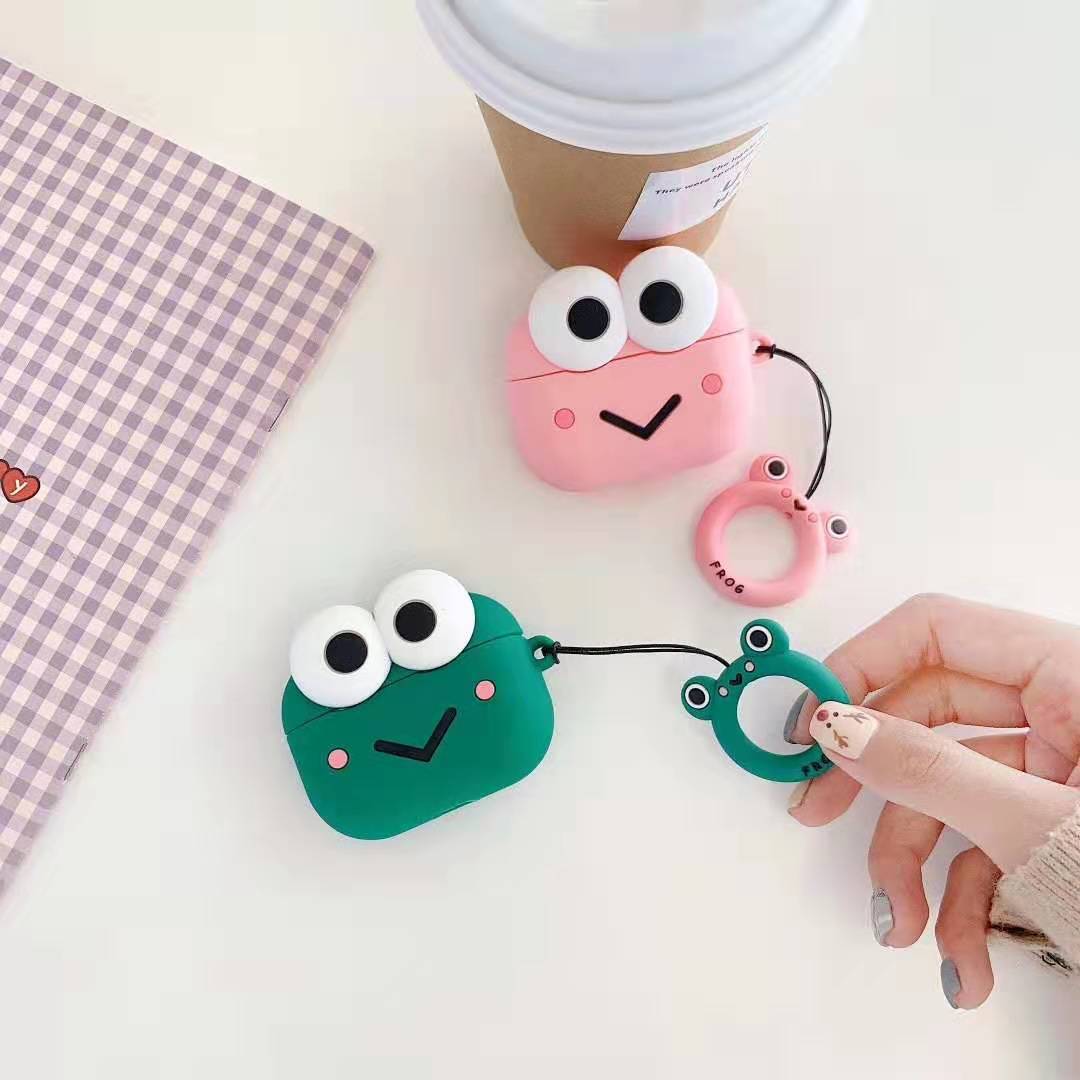 Compatible with Apple, Big Eyed Frog Headphone Case