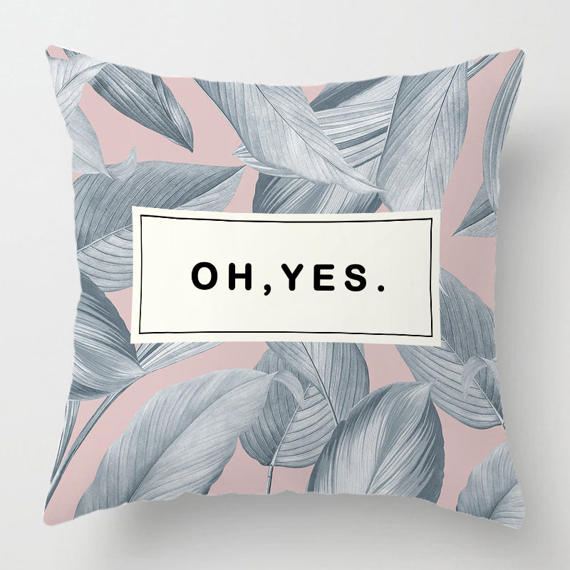 Plant simple cushion cover