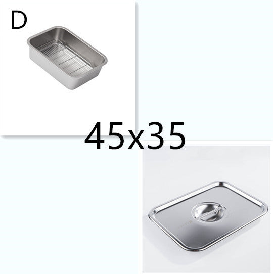 304 Stainless Steel Dish Strainer Frying Basin Draining Vegetable washing basin