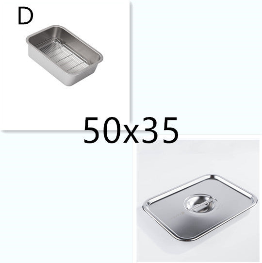 304 Stainless Steel Dish Strainer Frying Basin Draining Vegetable washing basin
