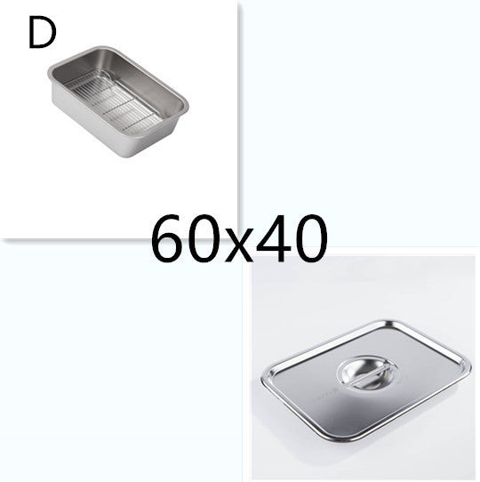 304 Stainless Steel Dish Strainer Frying Basin Draining Vegetable washing basin