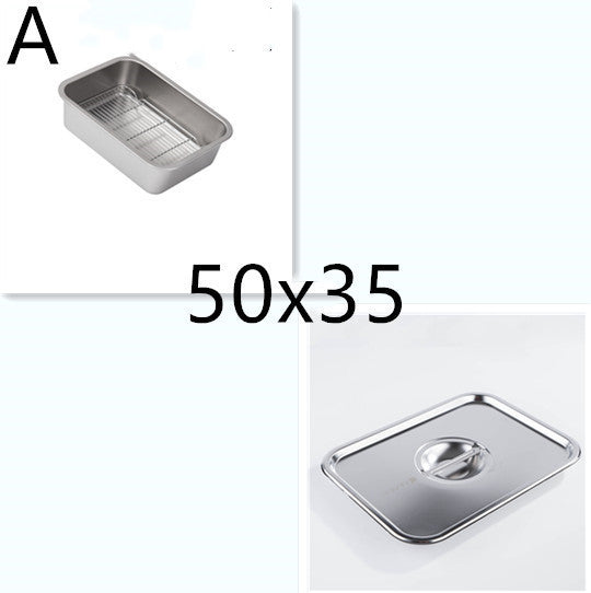 304 Stainless Steel Dish Strainer Frying Basin Draining Vegetable washing basin