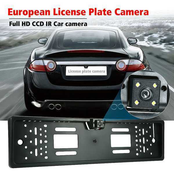 European License Plate Frame CCD HD Car Rear