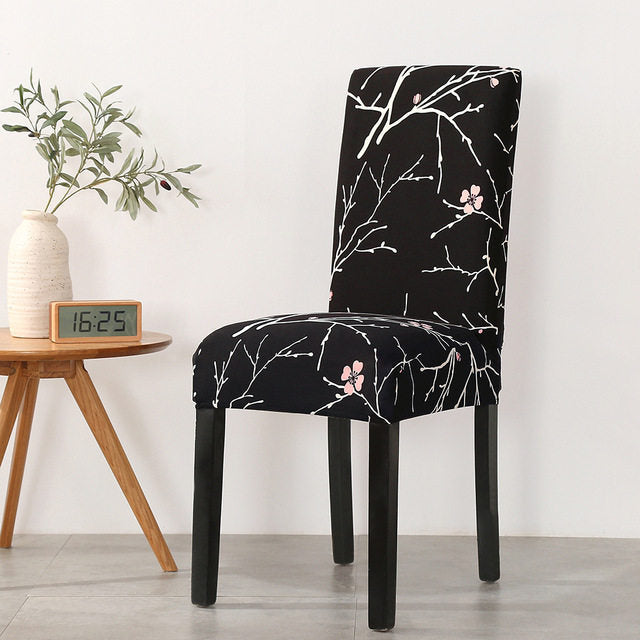 Spandex Elastic Printing Dining Chair Cover