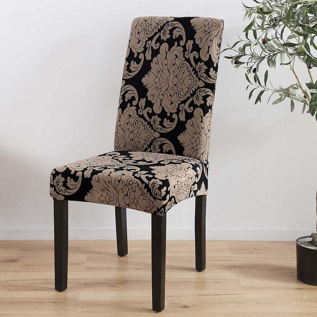 Spandex Elastic Printing Dining Chair Cover