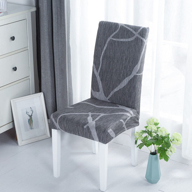Spandex Elastic Printing Dining Chair Cover