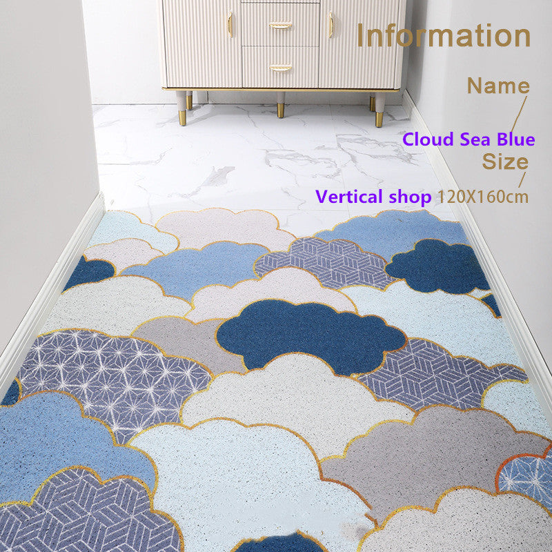 Nordic Style Entrance Door Silk Enclosure Floor Mat Household Door Mat Porch Entrance Door Carpet Entrance Mat Can Be Customized