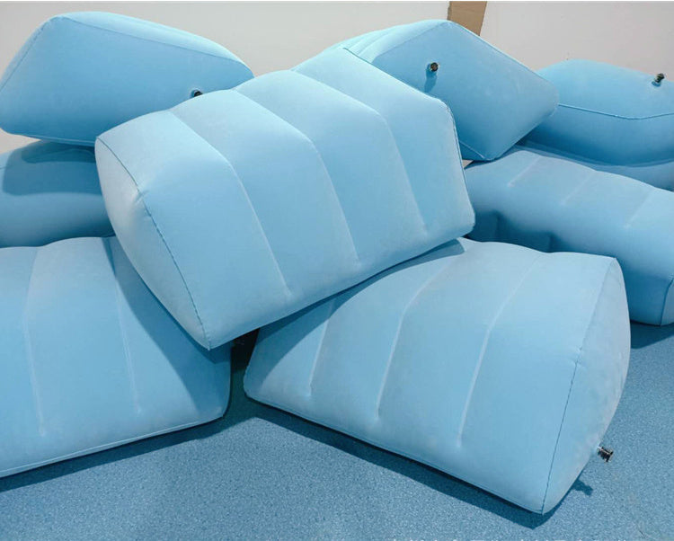 Inflatable Flocking Leg Cushion Portable Parallel Square Leg Cushion