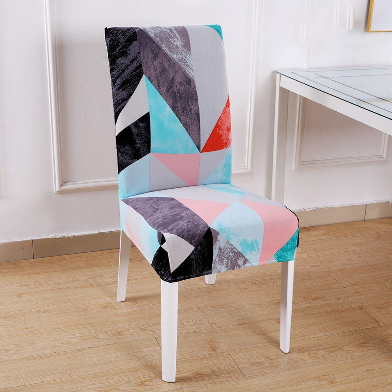 Spandex Elastic Printing Dining Chair Cover