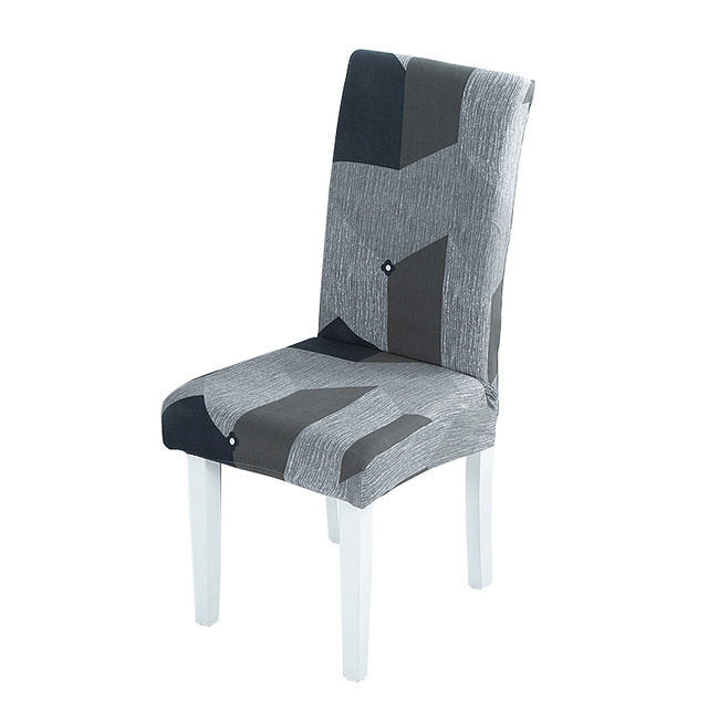 Spandex Elastic Printing Dining Chair Cover