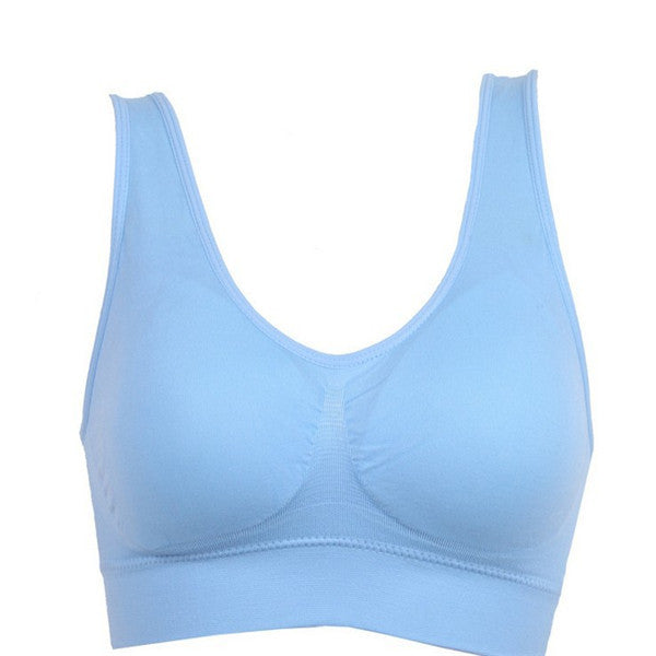 Women Yoga Tank Tops Sports Bra Workout Fitness Running Crop Top