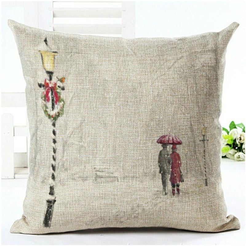 Santa Claus Pillowcase Cushion Cover