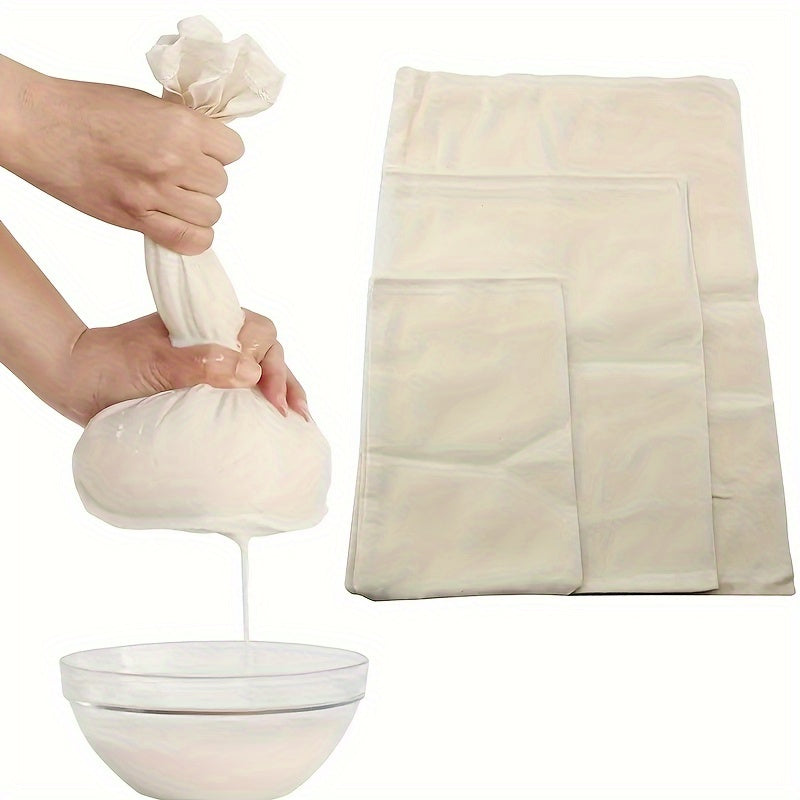 3pcs Cheese Cloth, 20x20In Cheesecloth For Straining, Reusable, 100% Unbleached Precut Cheesecloths, Strainer Muslin Cloth For Cooking, Cold Brew Filtering, Cheese Making