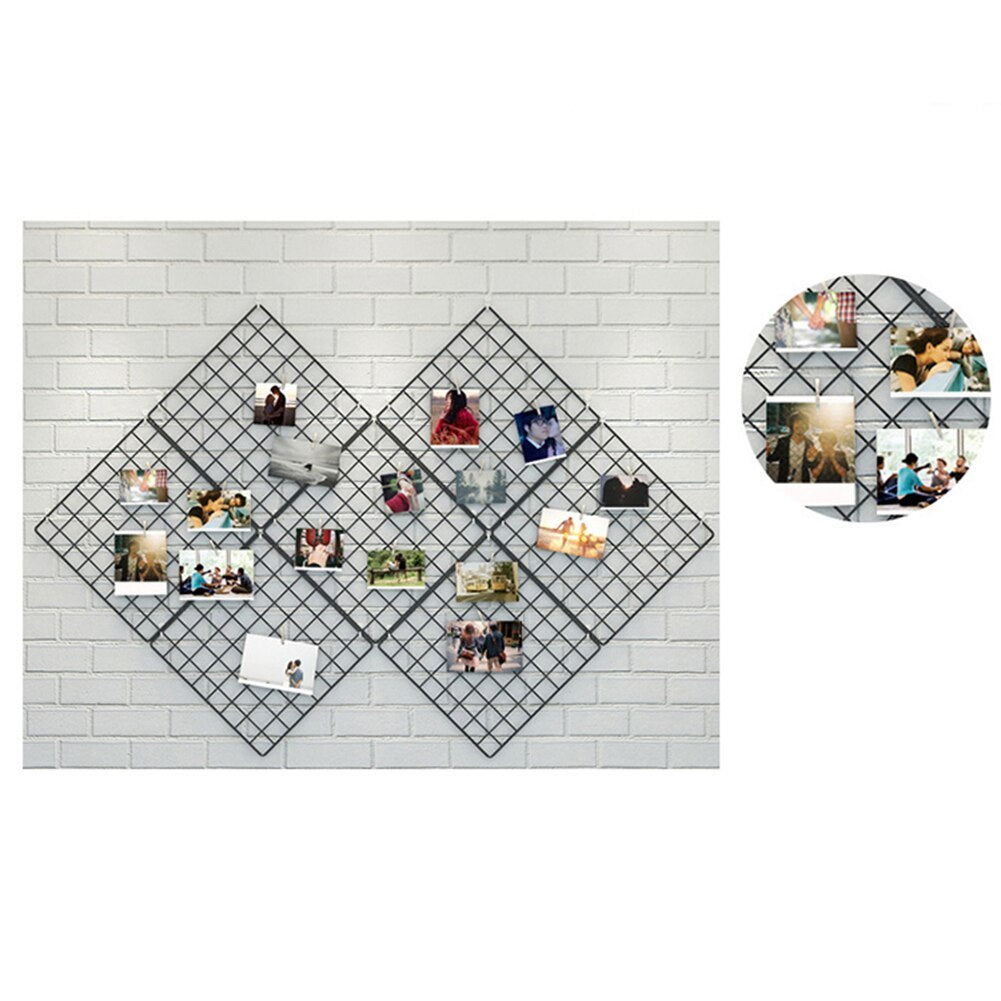 Grid wall storage rack
