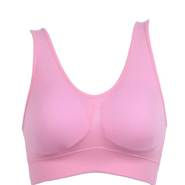 Women Yoga Tank Tops Sports Bra Workout Fitness Running Crop Top