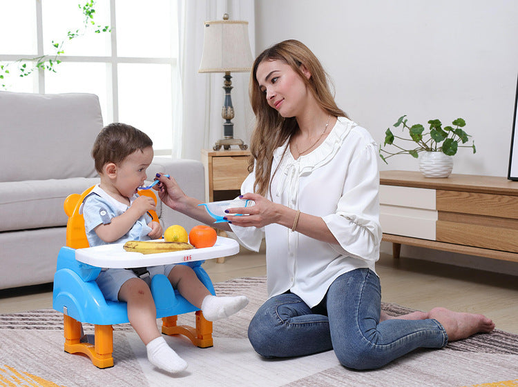 Foldable children's armchair children's dining table