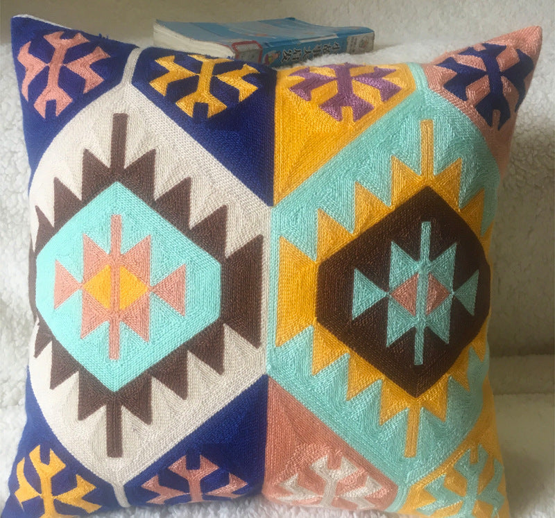 Three Dimensional Embroidery Cushion Cover