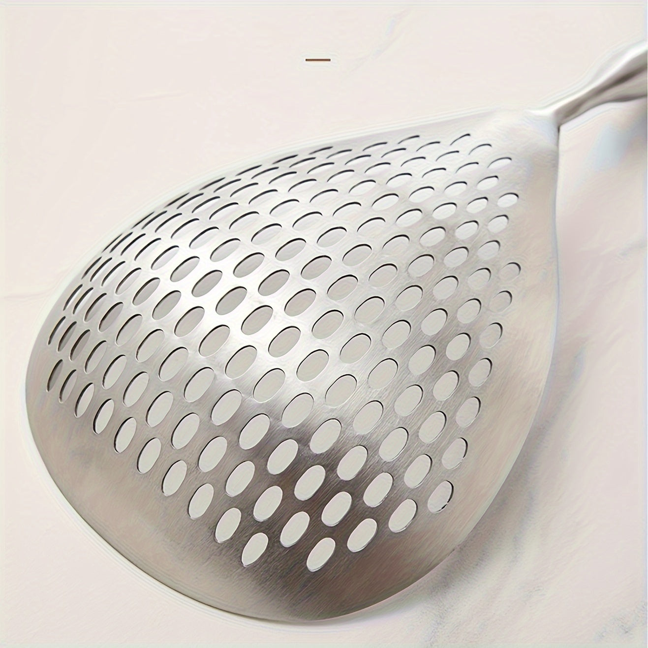 1pc Stainless Steel Large Colander Skimmer, Kitchen Strainer For Frying & Hot Pot, Draining Accessory For Cooking & Baking, Durable Utensil For Restaurant Use Eid Al-Adha Mubarak