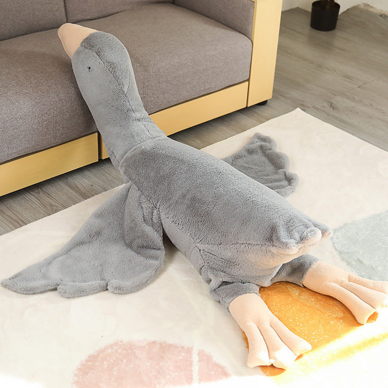 Cute Big Goose Pillow, Big White Goose Plush Doll, Duck