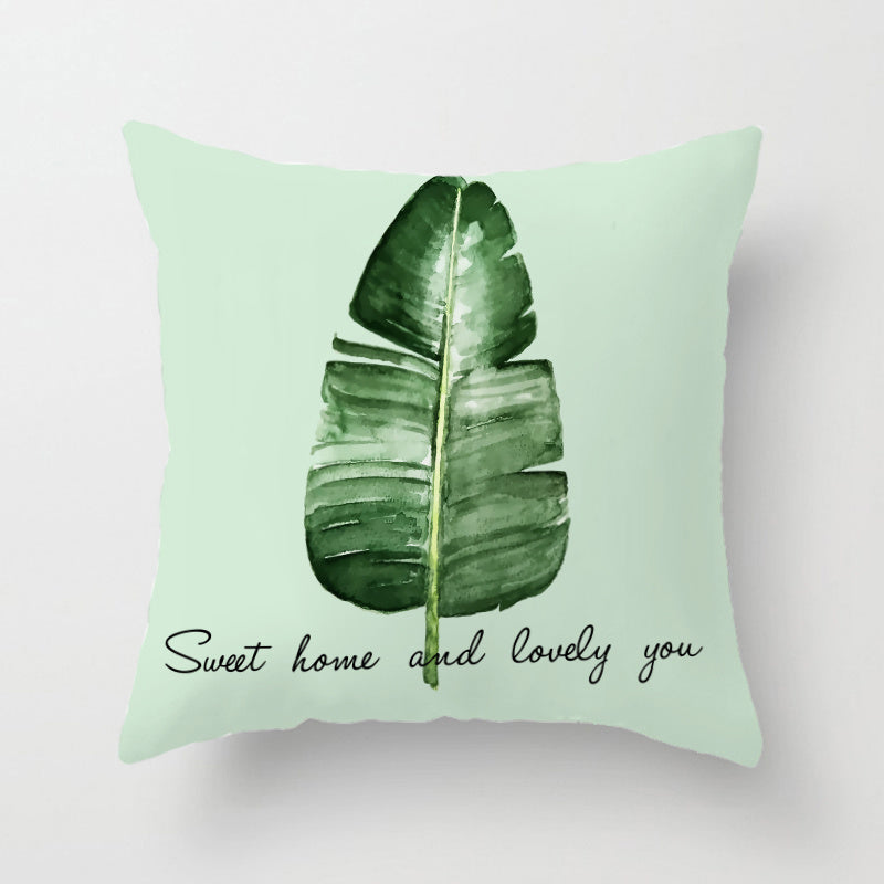 Plant simple cushion cover