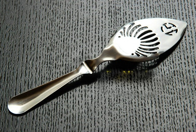 Stainless Steel 304 Fan-shaped Absinthe Spoon Sugar Colander Mesh Ice Tray Bitter Filter Spoon