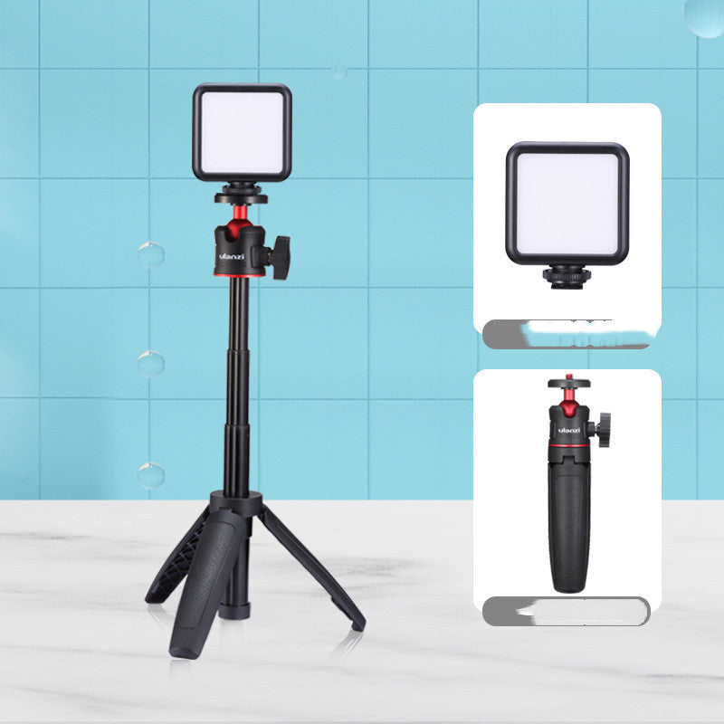 Compatible with Apple, Mini tabletop extension pole tripod