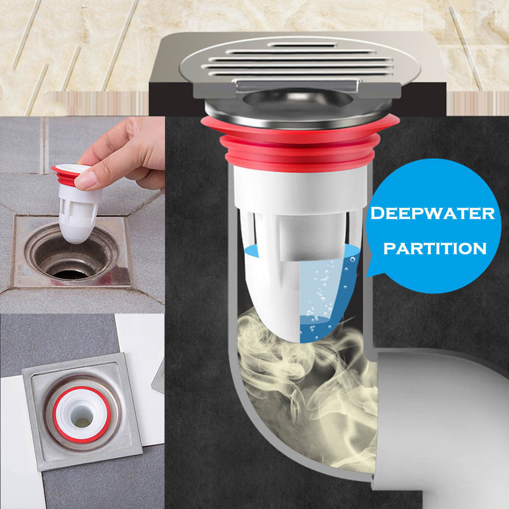 Bath Shower Floor Strainer Cover Plug Trap Siphon
