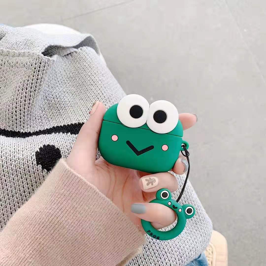 Compatible with Apple, Big Eyed Frog Headphone Case