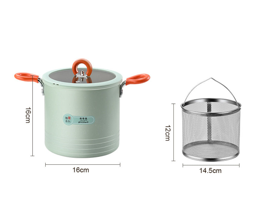 Large Capacity Household Multi-function With Strainer Deep-fried Pot