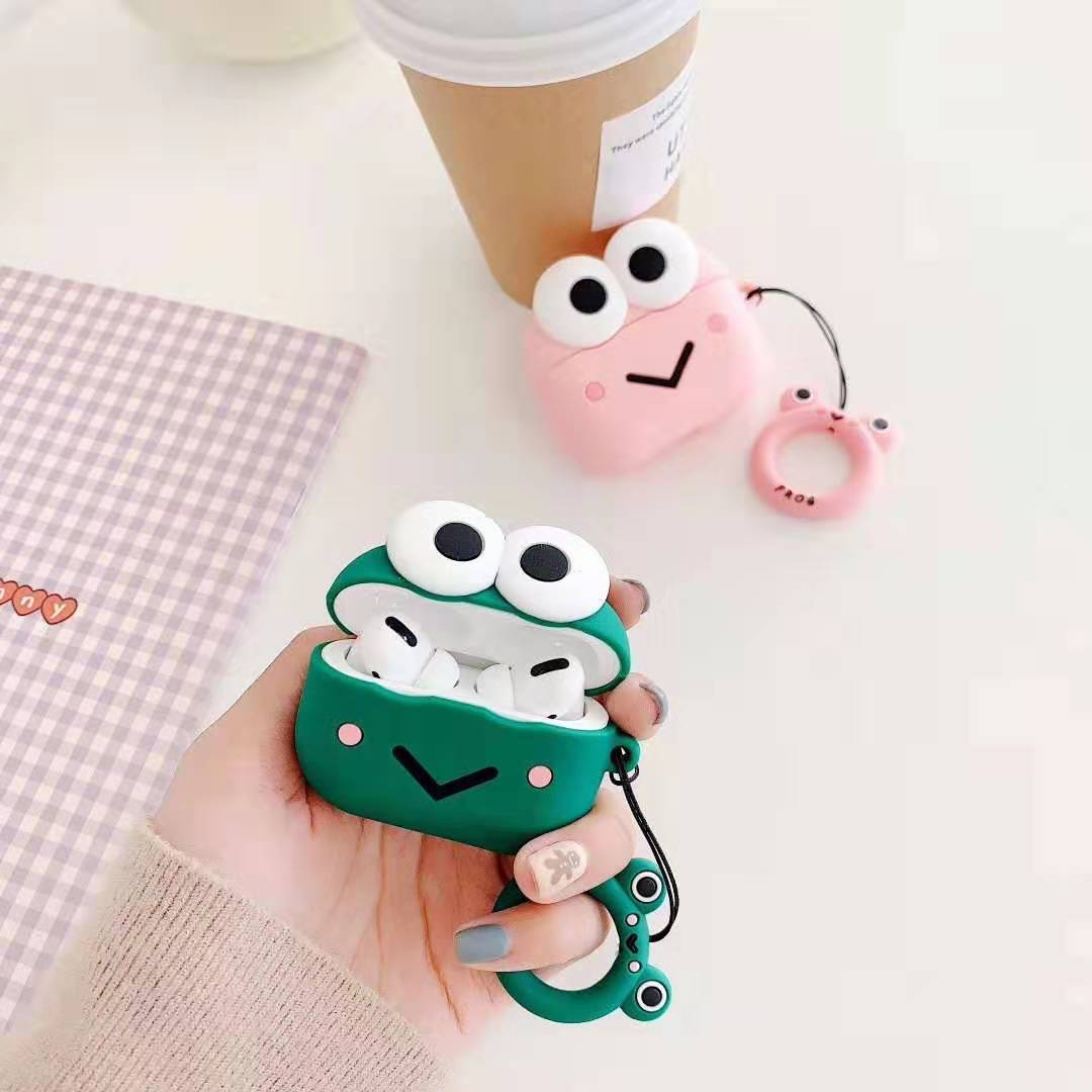 Compatible with Apple, Big Eyed Frog Headphone Case
