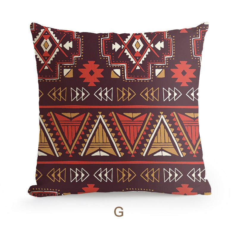 Bohemian Homestay Ethnic Style Pillow Living Room Sofa Cushion Office Pillow Car Backrest Pillow Case