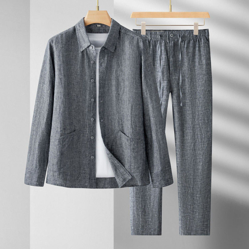 Linen Men's Long-sleeve Suit