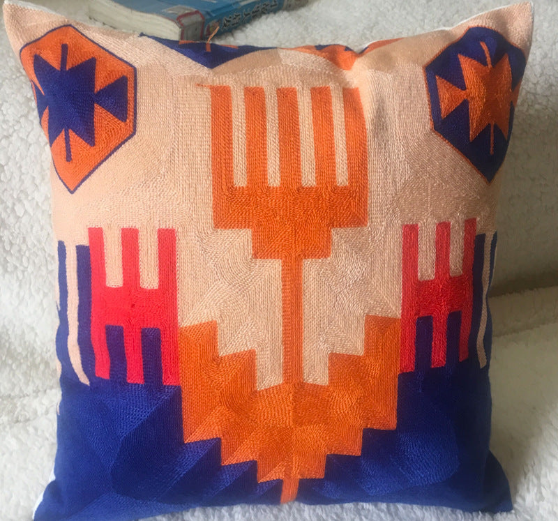 Three Dimensional Embroidery Cushion Cover