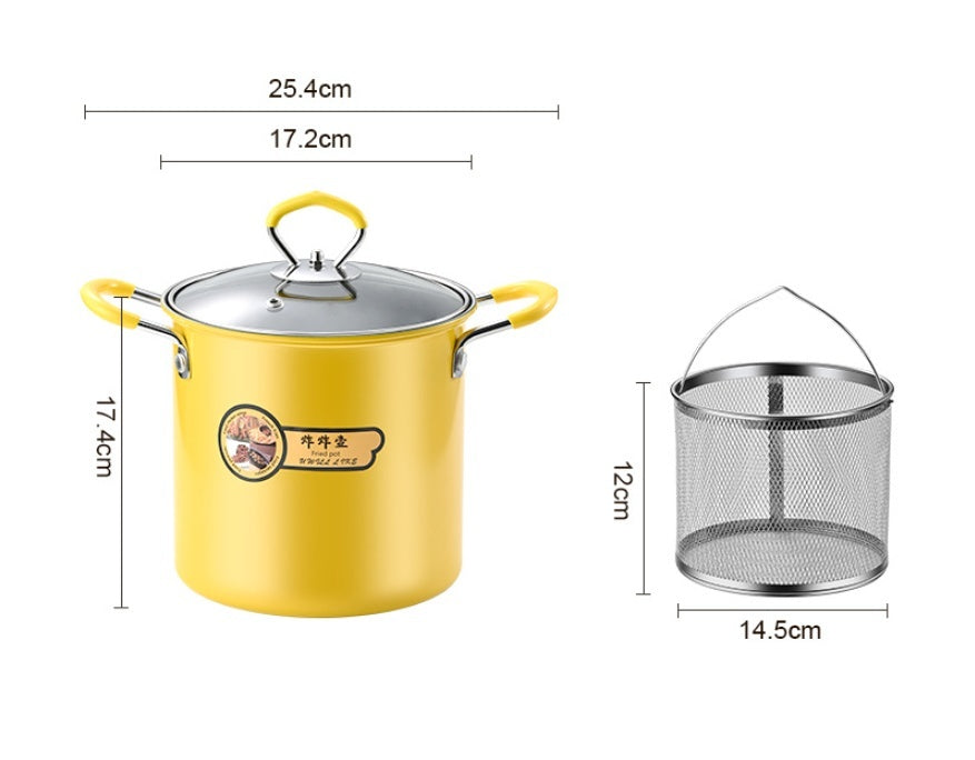 Large Capacity Household Multi-function With Strainer Deep-fried Pot