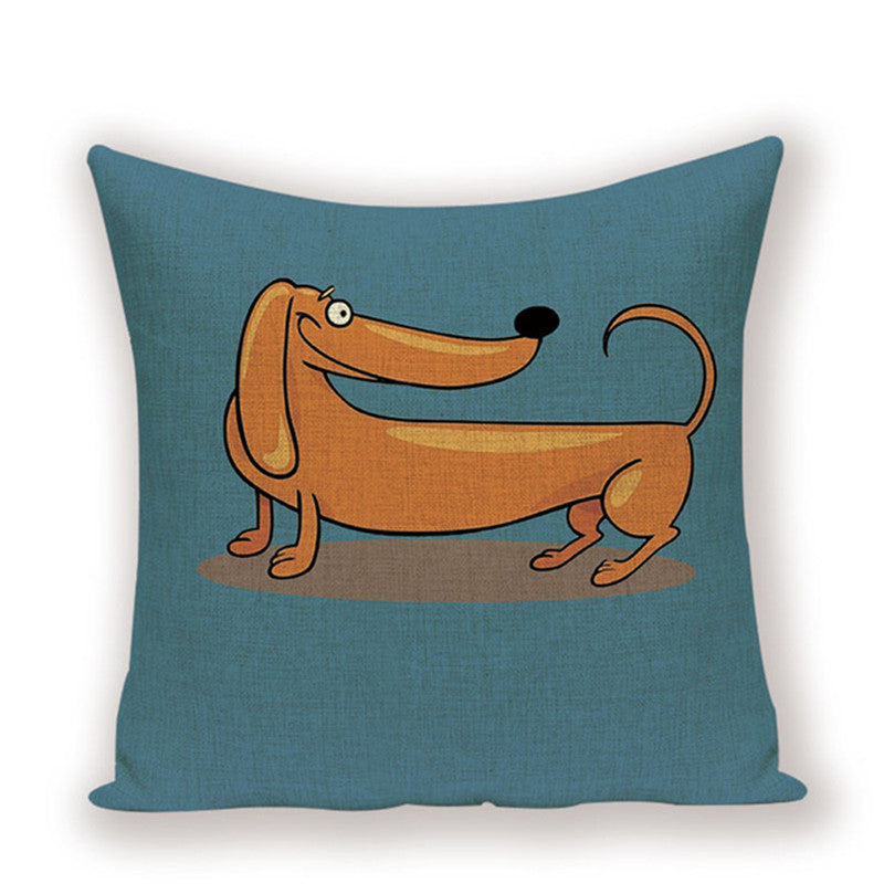 Dachshund Cushion Cover Fungus Sausage