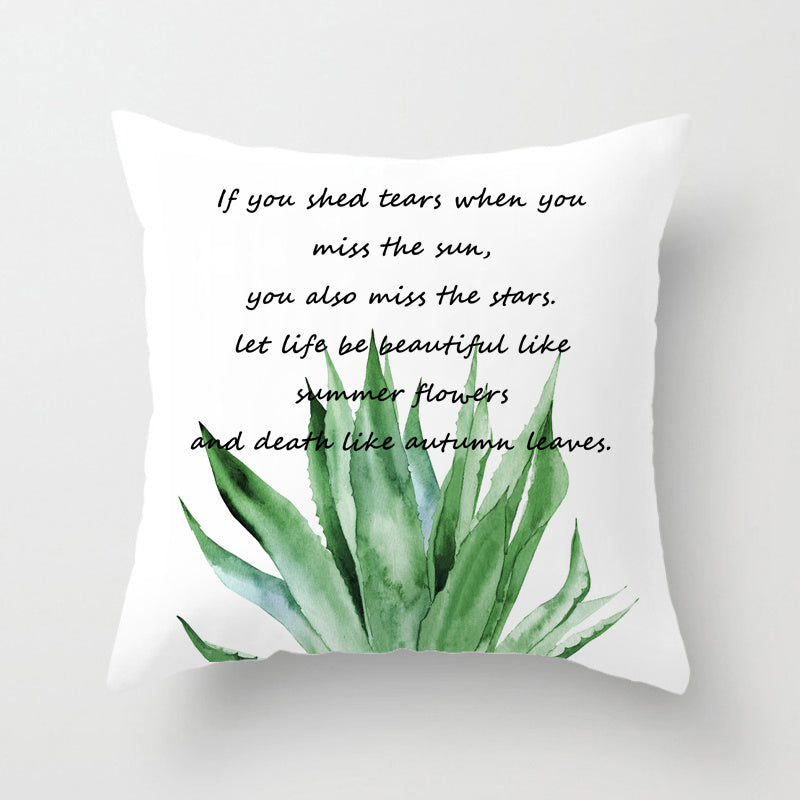 Plant simple cushion cover