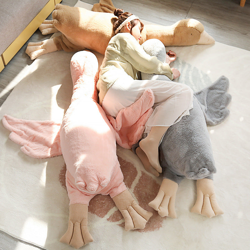 Cute Big Goose Pillow, Big White Goose Plush Doll, Duck