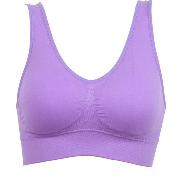 Women Yoga Tank Tops Sports Bra Workout Fitness Running Crop Top