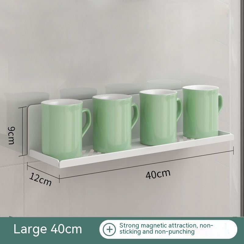 Refrigerator Magnetic Storage Box Side Storage Household Magnetic Storage Rack Cup Drainer Punch-free Hanging Cup