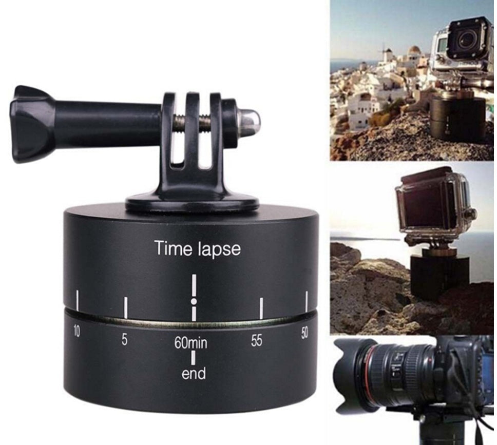 Compatible With Lapse 360 Degree Auto Rotate Camera Tripod Head Base 360 Rotating Timelapse For Gopro Camera SLR Fo