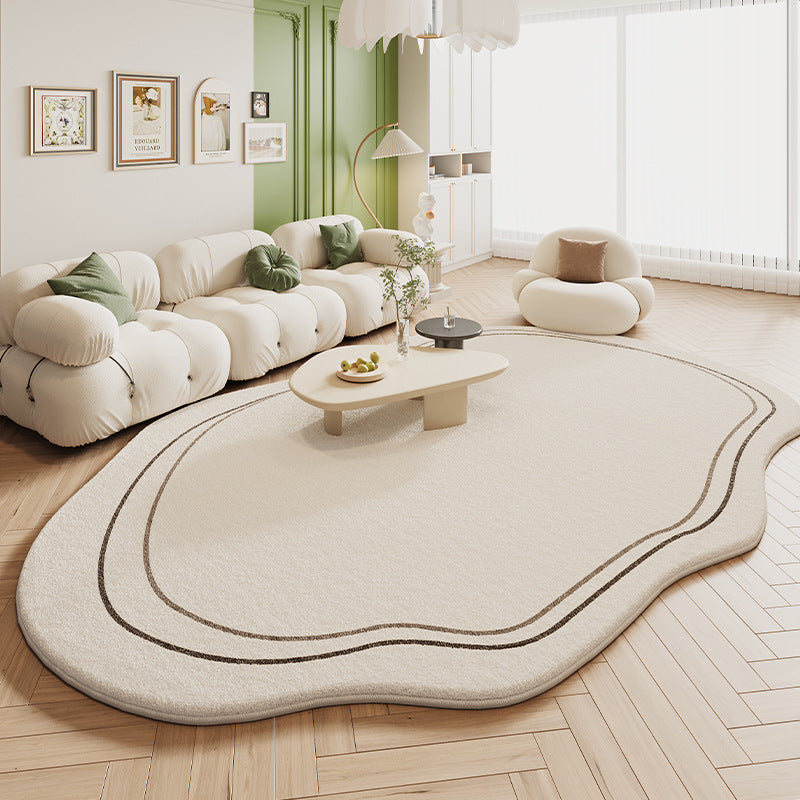 Cashmere-like Carpet Light Luxury Irregular Special-shaped Floor Mat