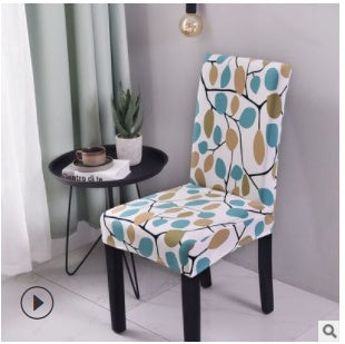 Spandex Elastic Printing Dining Chair Cover