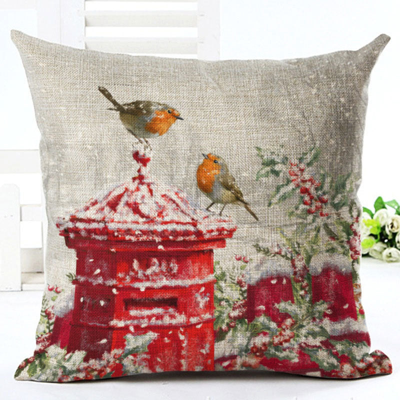 Santa Claus Pillowcase Cushion Cover