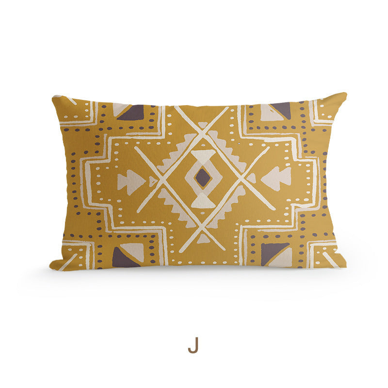 Bohemian Homestay Ethnic Style Pillow Living Room Sofa Cushion Office Pillow Car Backrest Pillow Case