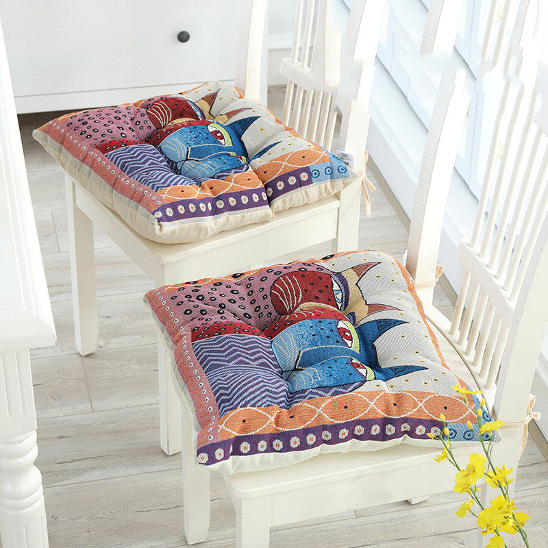 Simple Wear-resistant Cloth Four Seasons Chair Cushion