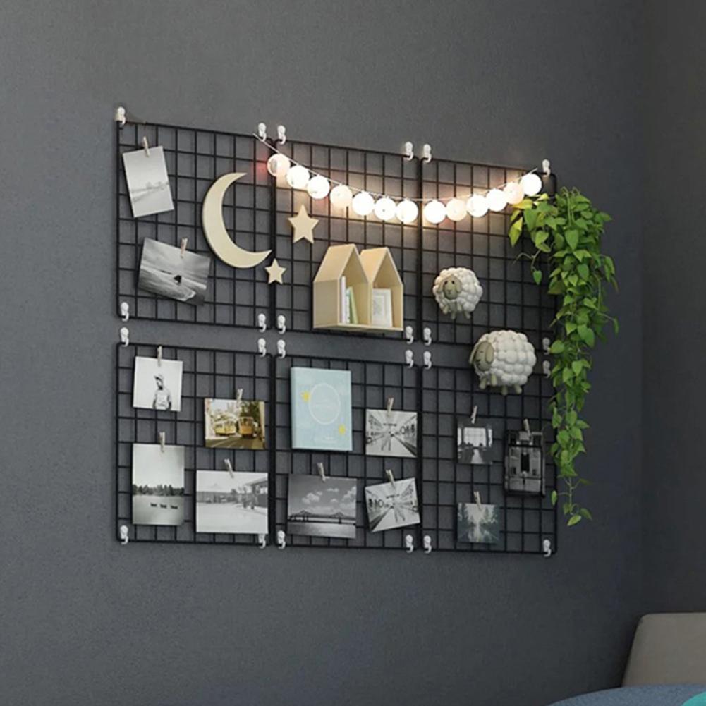 Grid wall storage rack